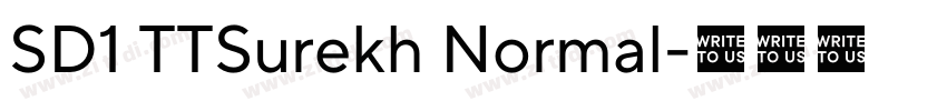 SD1 TTSurekh Normal字体转换 SD1 TTSurekh Normal字体转换